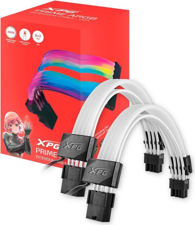 EXTENSION CUSTOM DOUBLE CABLE XPG PRIME GPU 8 PIN ARGB